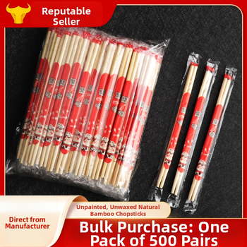 Jednorázové bambusové paličky na jedlo, hygienicky samostatne balené (Materiál: Nanzhu, bambus Moso; Značka: Fuwanzhu; Biodegradovateľné: Áno; Potlačené logo: Áno; Prispôsobenie: Áno)