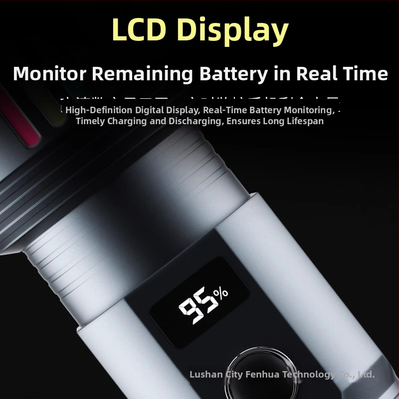 Canglong laserska LED svjetiljka – ručna, punjiva, zum, kućište od aluminijske legure, domet do 500 m, 5000 mAh power bank funkcija