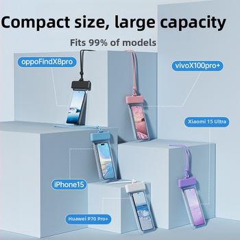Vodotesná taška na mobilný telefón, TPU, minimalistický štýl, Outdoor Water Bag, nepremokavá látka, dospelí