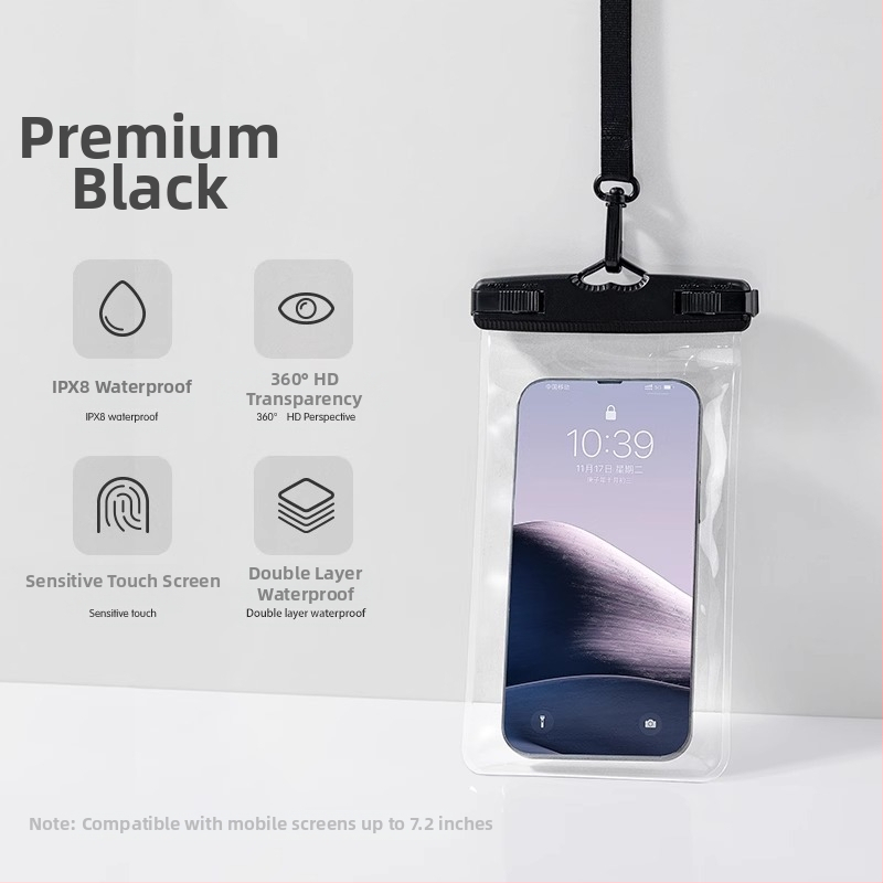 Vodotesná taška na mobilný telefón, TPU, minimalistický štýl, Outdoor Water Bag, nepremokavá látka, dospelí