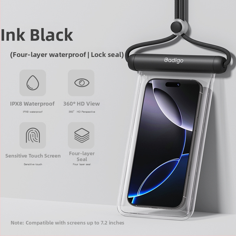 Vodotesná taška na mobilný telefón, TPU, minimalistický štýl, Outdoor Water Bag, nepremokavá látka, dospelí