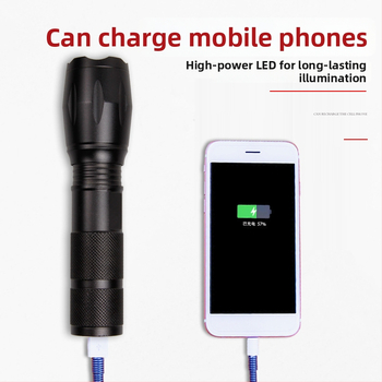 T6 LED baterka, USB nabíjateľná, 10W, 1800mAh, 360° otáčanie