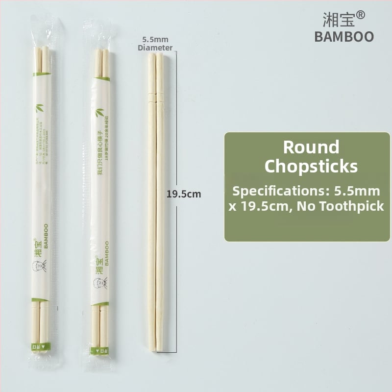 Jednorázové bambusové paličky pre reštaurácie, jednotlivé balenie, biologicky odbúrateľné, mikrovlnne odolné, tlač loga