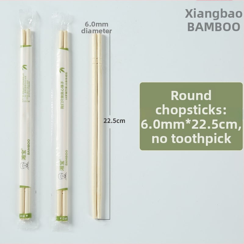 Jednorázové bambusové paličky pre reštaurácie, jednotlivé balenie, biologicky odbúrateľné, mikrovlnne odolné, tlač loga