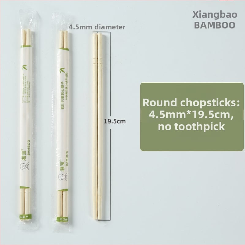 Jednorázové bambusové paličky pre reštaurácie, jednotlivé balenie, biologicky odbúrateľné, mikrovlnne odolné, tlač loga