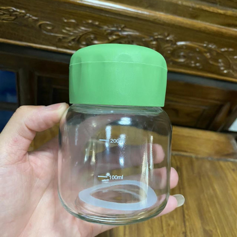 Ručný pohár z borosilikátového skla, vysoká tepelná odolnosť, nepravidelný tvar, dvojdielny set