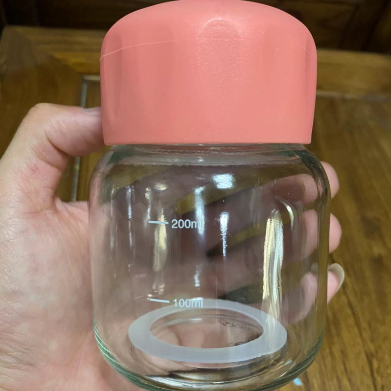 Ručný pohár z borosilikátového skla, vysoká tepelná odolnosť, nepravidelný tvar, dvojdielny set