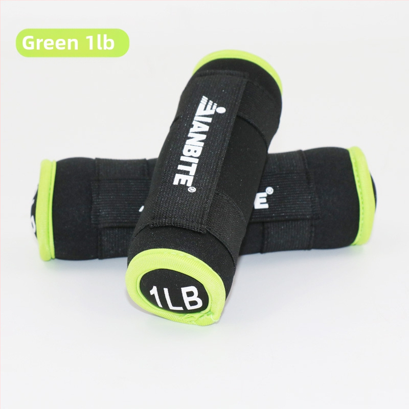 Domáce fitness vybavenie: EVA činky a vrecká s pieskom pre jogu a kardio; hmotnosti 1, 2 alebo 3 lb; značka Healthy bit