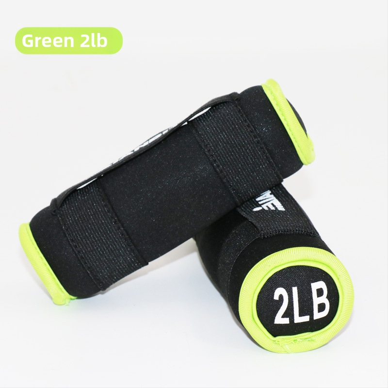 Domáce fitness vybavenie: EVA činky a vrecká s pieskom pre jogu a kardio; hmotnosti 1, 2 alebo 3 lb; značka Healthy bit