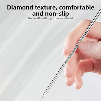 Sada 4 nerezových ihiel na akné pre odstraňovanie čiernych bodiek