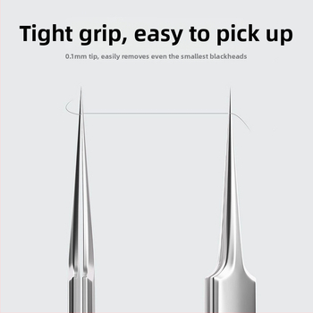 Sada 4 nerezových ihiel na akné pre odstraňovanie čiernych bodiek