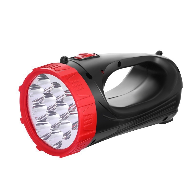 3319LED Prenosna punjiva ručna baterka za otvoreno — snažan snop, svjetlo za potragu, nužno svjetlo, plastično kućište