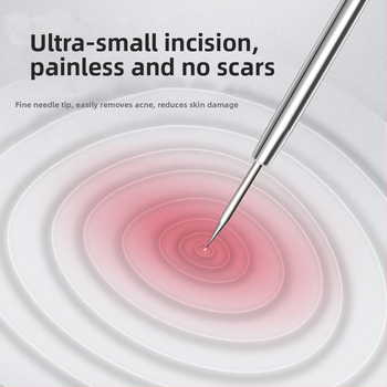 Ihla na akné – Etif; nerezová oceľ; dvojdielna sada; nástroj na čistenie tváre; pre bežných používateľov.