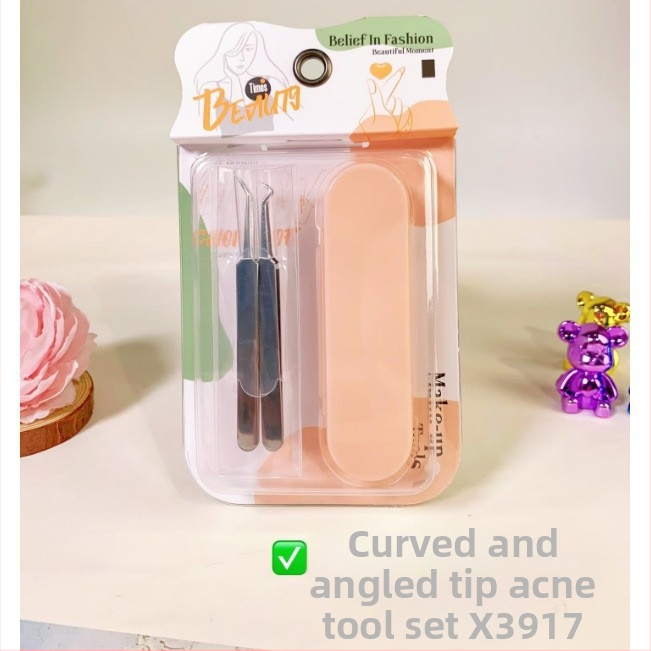 Snow Mary Sada ihiel na akné z nehrdzavejúcej ocele so zakrivenými a šikmými hrotmi