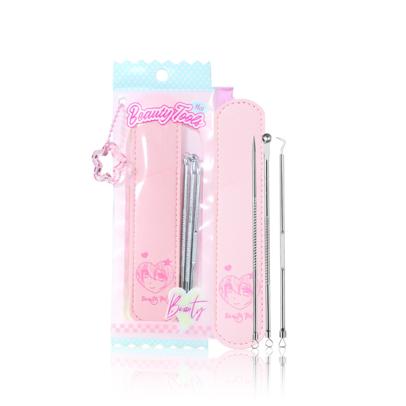 Idealful Ihla na akné – kozmetický nástroj na pleť z nehrdzavejúcej ocele, balenie 144, bežné použitie