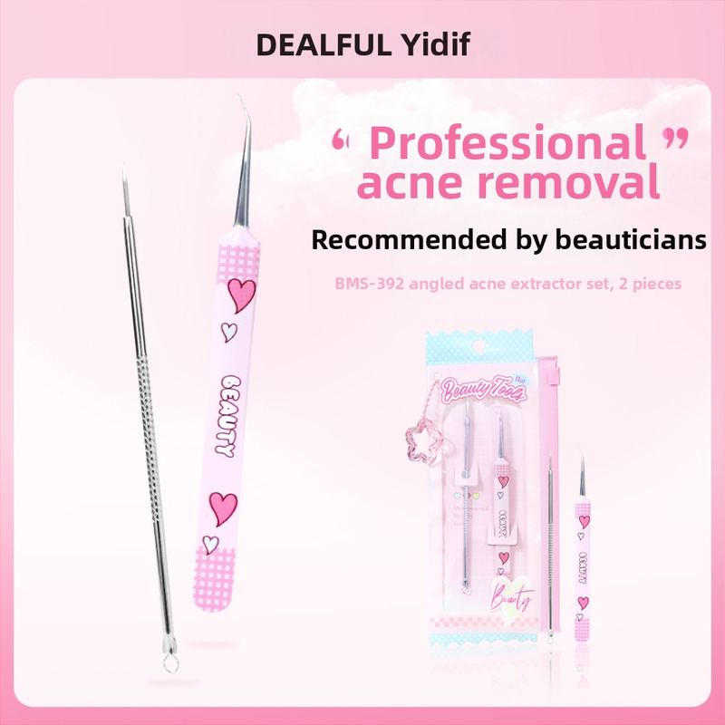 Idealful Ihla na akné – kozmetický nástroj na pleť z nehrdzavejúcej ocele, balenie 144, bežné použitie