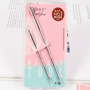 Sada 2 ihiel na akné z nehrdzavejúcej ocele, model D0511, životnosť 3–5 rokov