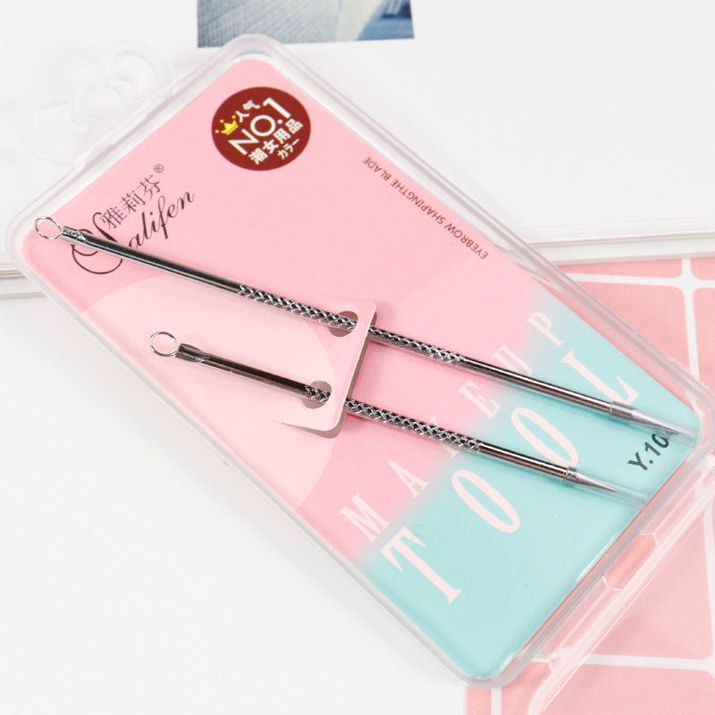 Sada 2 ihiel na akné z nehrdzavejúcej ocele, model D0511, životnosť 3–5 rokov