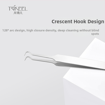 Nerezový nástroj na extrakciu akné – ultra tenký, profesionálny salón, pinzeta a ihla od Trikeel/Sichuan Qier