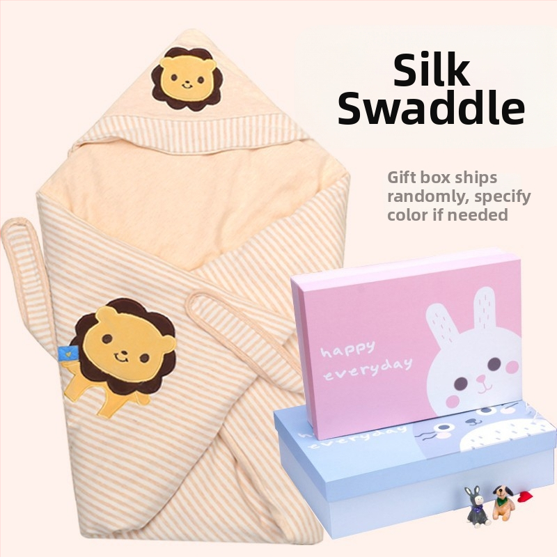 Новородено памучно одеяло с пълнеж от Mulberry коприна — зимно бебешко одеяло, 0.55–1.0 кг, за бебета до 1 година