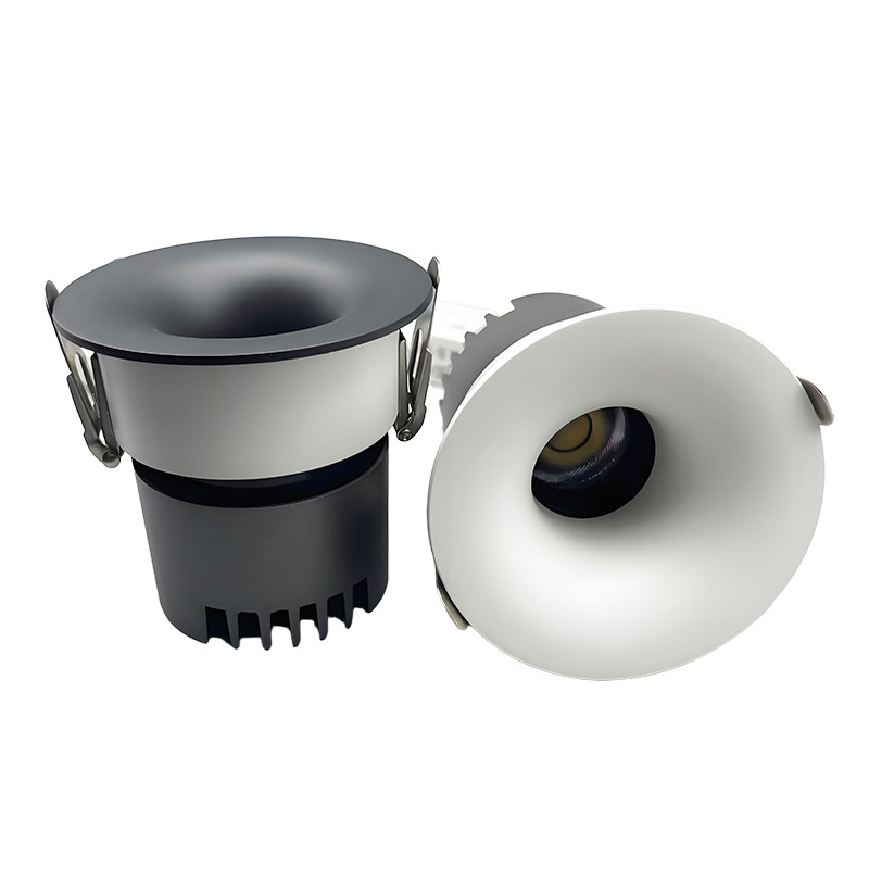 LED zapustený bezrámový oblúkový downlight, 6–10W, 220V, CRI≥90, 3000K/4000K/6000K, hliník