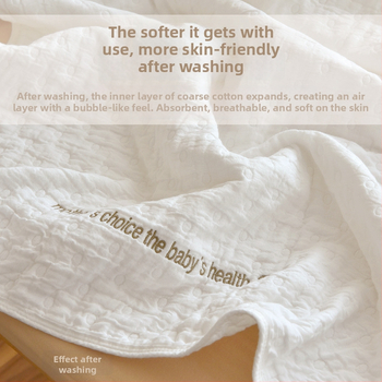 Бебешка шестслойна марлева кърпа за баня, 100% памук, 300–499 g, за новородени и деца до 3 години, подходяща за всички сезони