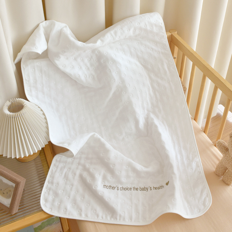 Бебешка шестслойна марлева кърпа за баня, 100% памук, 300–499 g, за новородени и деца до 3 години, подходяща за всички сезони