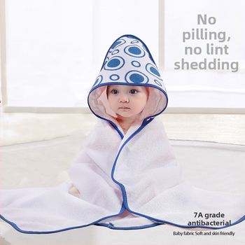 Бебешка кърпа за баня с качулка за новородени – стил карикатура, абсорбираща, бързосъхнеща, персонализируема