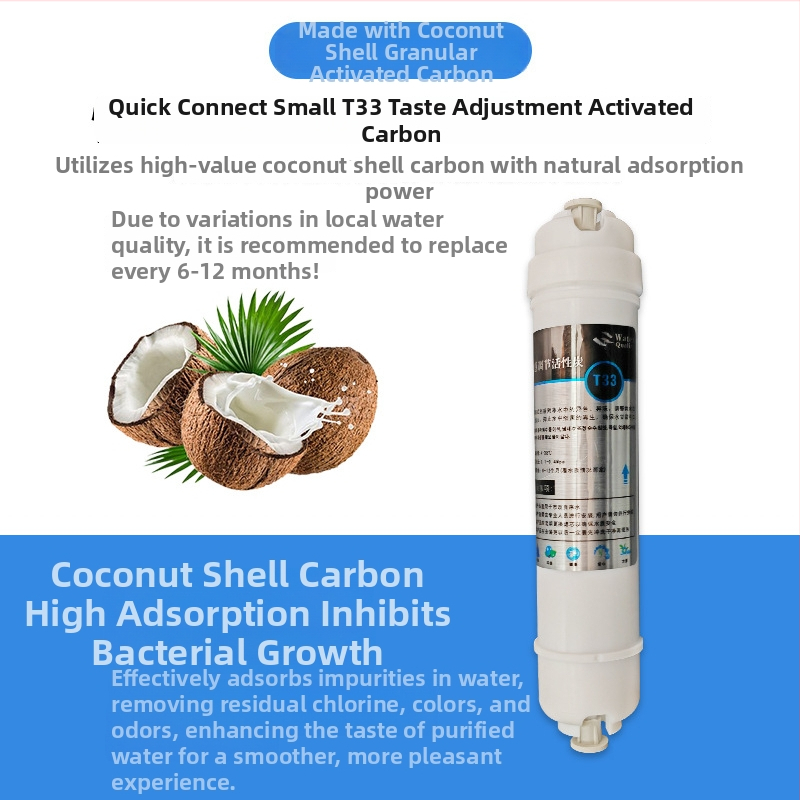 Filtračná vložka pre vodný čistič - zadný T33, päťstupňový, aktívne uhlie z kokosových šupiek