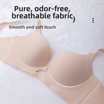 Nothing dámska podprsenka, 3/4 košík, bez drôtov, push-up, bezšvový dizajn, zadné zapínanie s 4 radmi háčikov, materiál nylon, podšívka 80–90% nylon, pevné dvojité ramienka, jar 2025