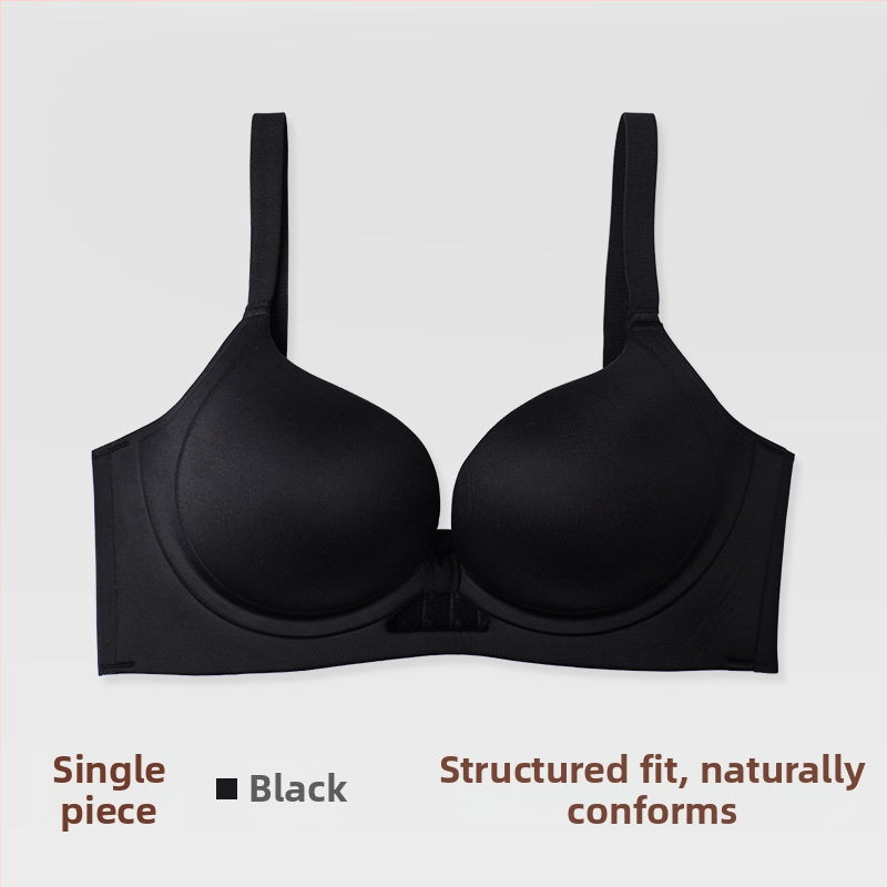 Nothing dámska podprsenka, 3/4 košík, bez drôtov, push-up, bezšvový dizajn, zadné zapínanie s 4 radmi háčikov, materiál nylon, podšívka 80–90% nylon, pevné dvojité ramienka, jar 2025