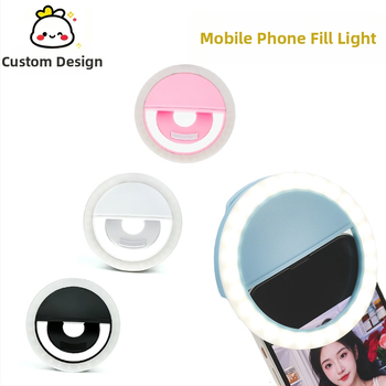 RK12 телефонна LED светлина за селфи — светлина за запълване, 3W, 5V, многопластово регулиране, ръчно използване