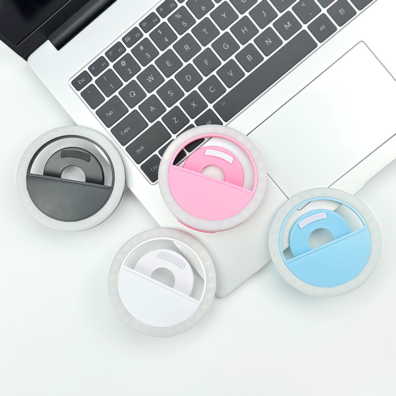 RK12 телефонна LED светлина за селфи — светлина за запълване, 3W, 5V, многопластово регулиране, ръчно използване