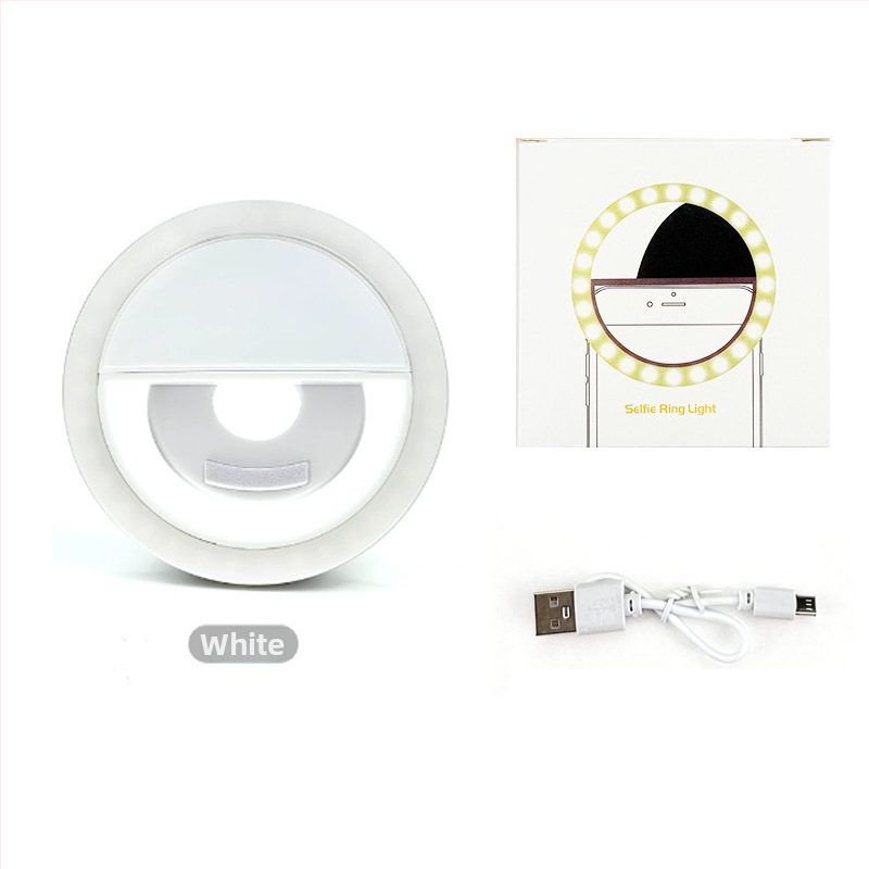RK12 телефонна LED светлина за селфи — светлина за запълване, 3W, 5V, многопластово регулиране, ръчно използване