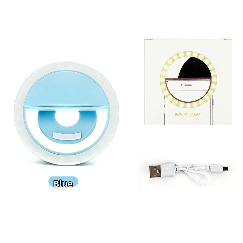 RK12 телефонна LED светлина за селфи — светлина за запълване, 3W, 5V, многопластово регулиране, ръчно използване