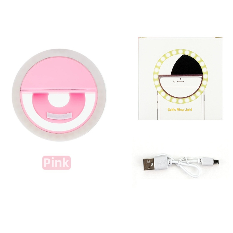 RK12 телефонна LED светлина за селфи — светлина за запълване, 3W, 5V, многопластово регулиране, ръчно използване