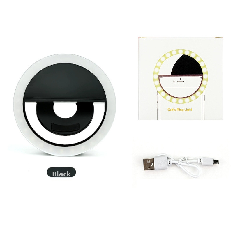 RK12 телефонна LED светлина за селфи — светлина за запълване, 3W, 5V, многопластово регулиране, ръчно използване