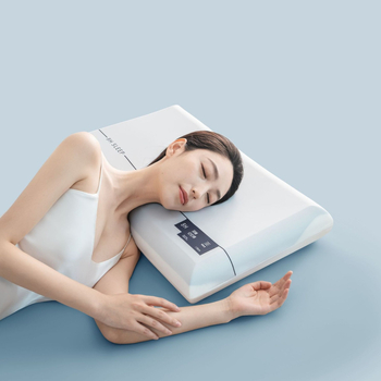 Vankúš s pamäťovou penou na oporu krku, obdĺžnikovité jadro, pletený poťah, 0,5–1,0 kg, prispôsobiteľný