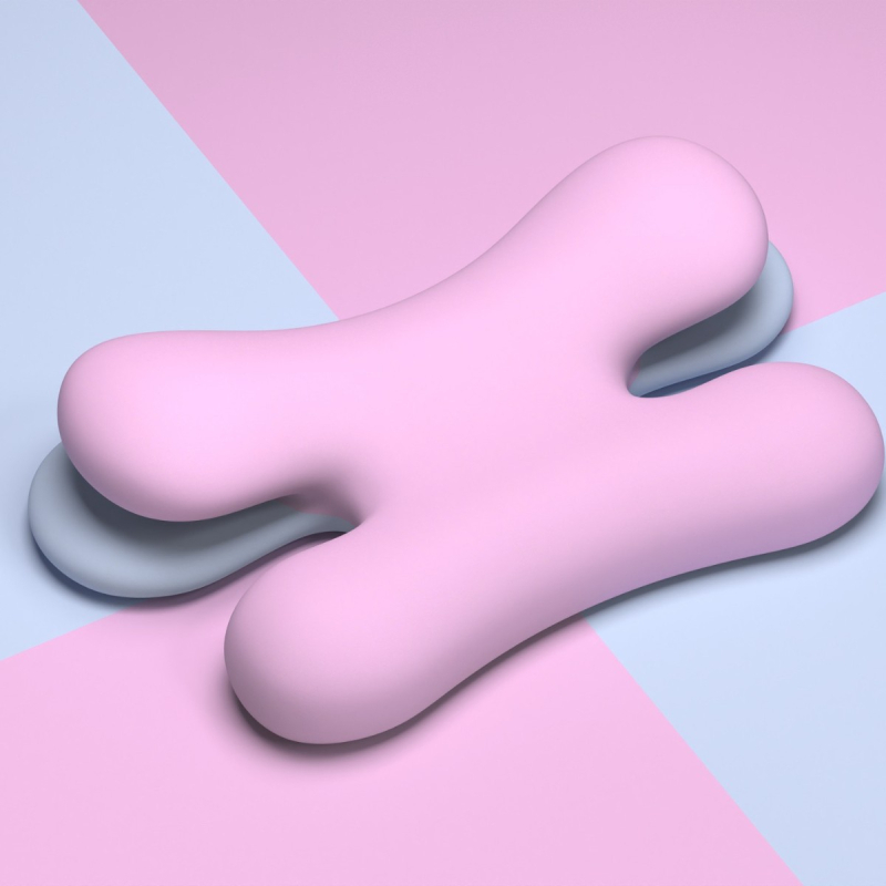 Grožio pagalvė 2-osios kartos – drugelio formos, atminties putų centras, poliuretano užpildas, lėtas grįžimas, kaklo parama šoniniam miegui