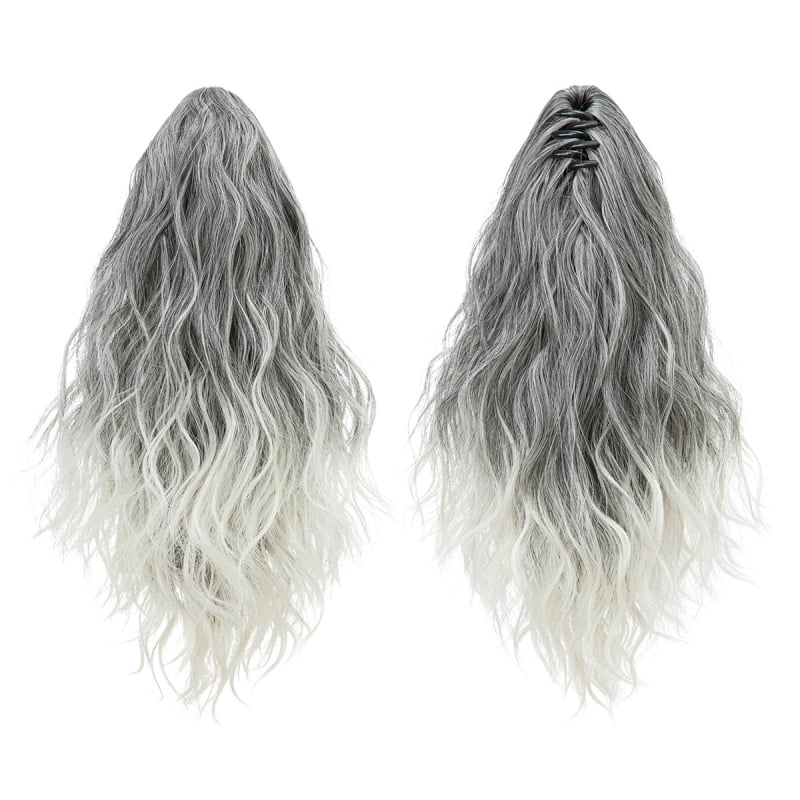 SARLA parochňa s copom — dlhé kučeravé vlasy, vysokoteplotné vlákna, s klipom na pripnutie, model P064