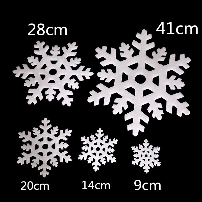 päťdielny penový vianočný dekor na okno – samolepiace nálepky pre vitríny a hotelovú výzdobu