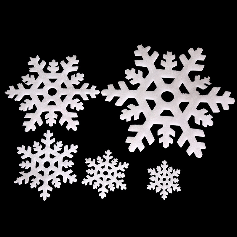 päťdielny penový vianočný dekor na okno – samolepiace nálepky pre vitríny a hotelovú výzdobu