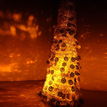 Božićno drvce s laserskim snježnim efektom, sklopno, PET materijal, Cedar