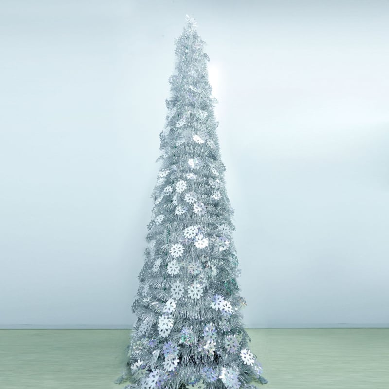 Božićno drvce s laserskim snježnim efektom, sklopno, PET materijal, Cedar