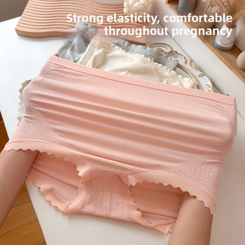 Tehotenské nohavičky s vysokým pásom, bezšvové, podpora brucha, bavlnená podšívka, na všetky ročné obdobia