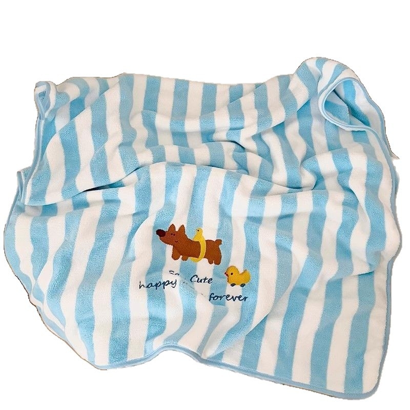 Възрастна хавлия за баня от коралов кадифе, висока абсорбируемост и бързосъхнеща, 300–400 g, 32s прежда