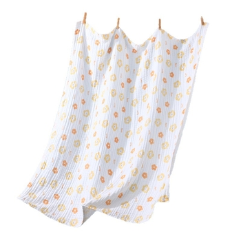 Detský uterák na kúpanie z čistej bavlnenej gázy, dvoj- až štvorvrstvový, cartoon vzor, rýchloschnúci, 80–100 g, priadza 40s