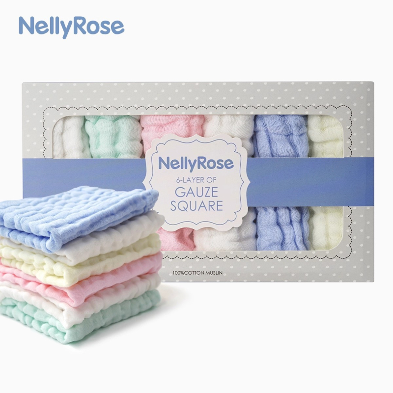 Detská gáza utierka na tvár a kúpeľ - bavlnená gáza, absorbentná, pre novorodencov až po deti do 6 rokov