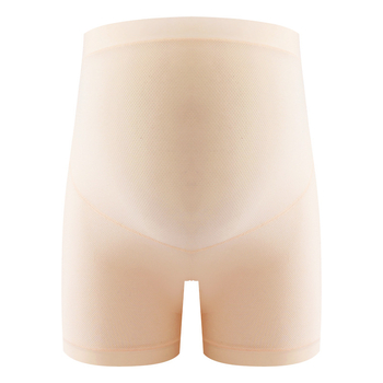 Tehotenské bezpečnostné nohavice, bezšvové, ľahká letná Ice Silk látka, podpora brucha, krátke nohavice z viskózy