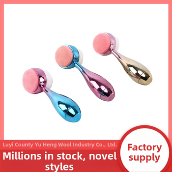 Ručná dvojstranná silikonová čistiaca kefka na tvár - neelektrická, pre všeobecné použitie, pôvod Luyi, 3-ročná doba trvanlivosti